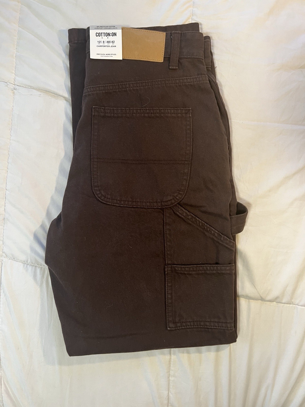 Cotton On Brown | Straight Leg Utility Pants | Women’s Size 8 | Dark Chocolate