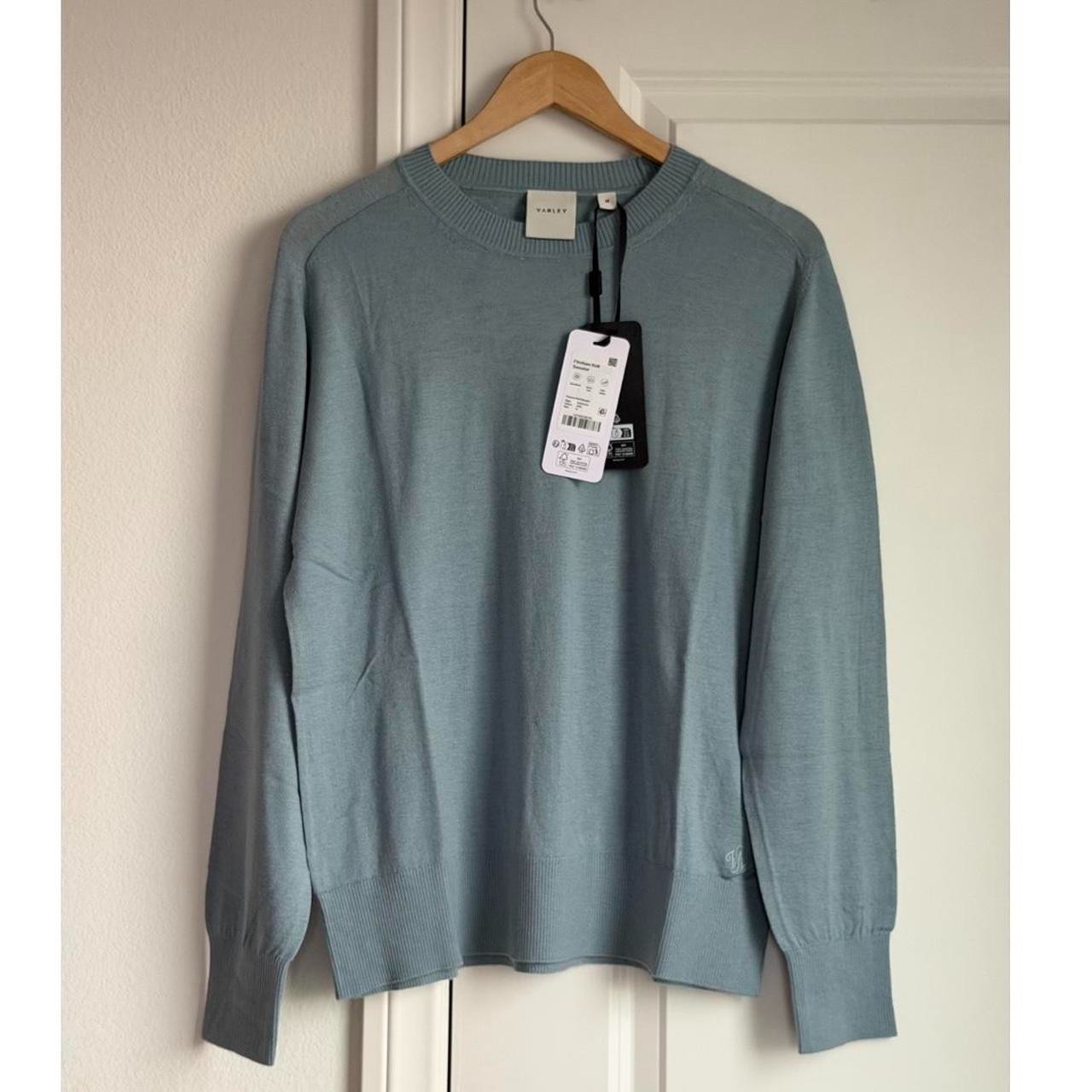 Varley Fincham Knit Sweater in Arona Blue, Size Medium