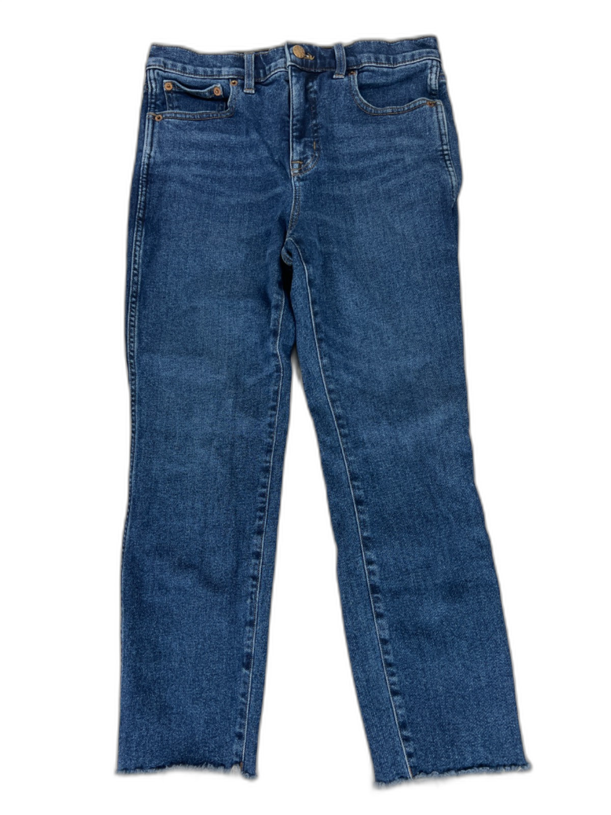 J.Crew Women’s Dark Wash Classic Vintage Fringe Trim Jeans – 28 Petite