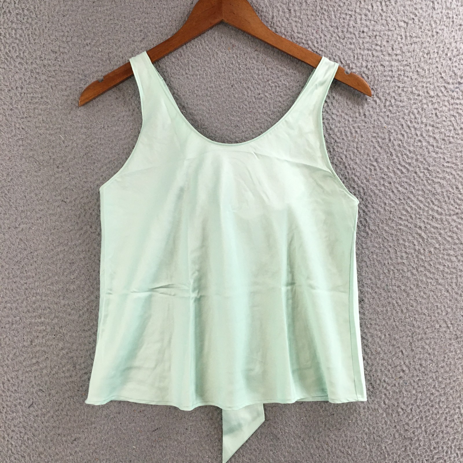 Victoria Secret Tank Top Womens S Sleeveless Scoop Neck Casual Tie Back Green