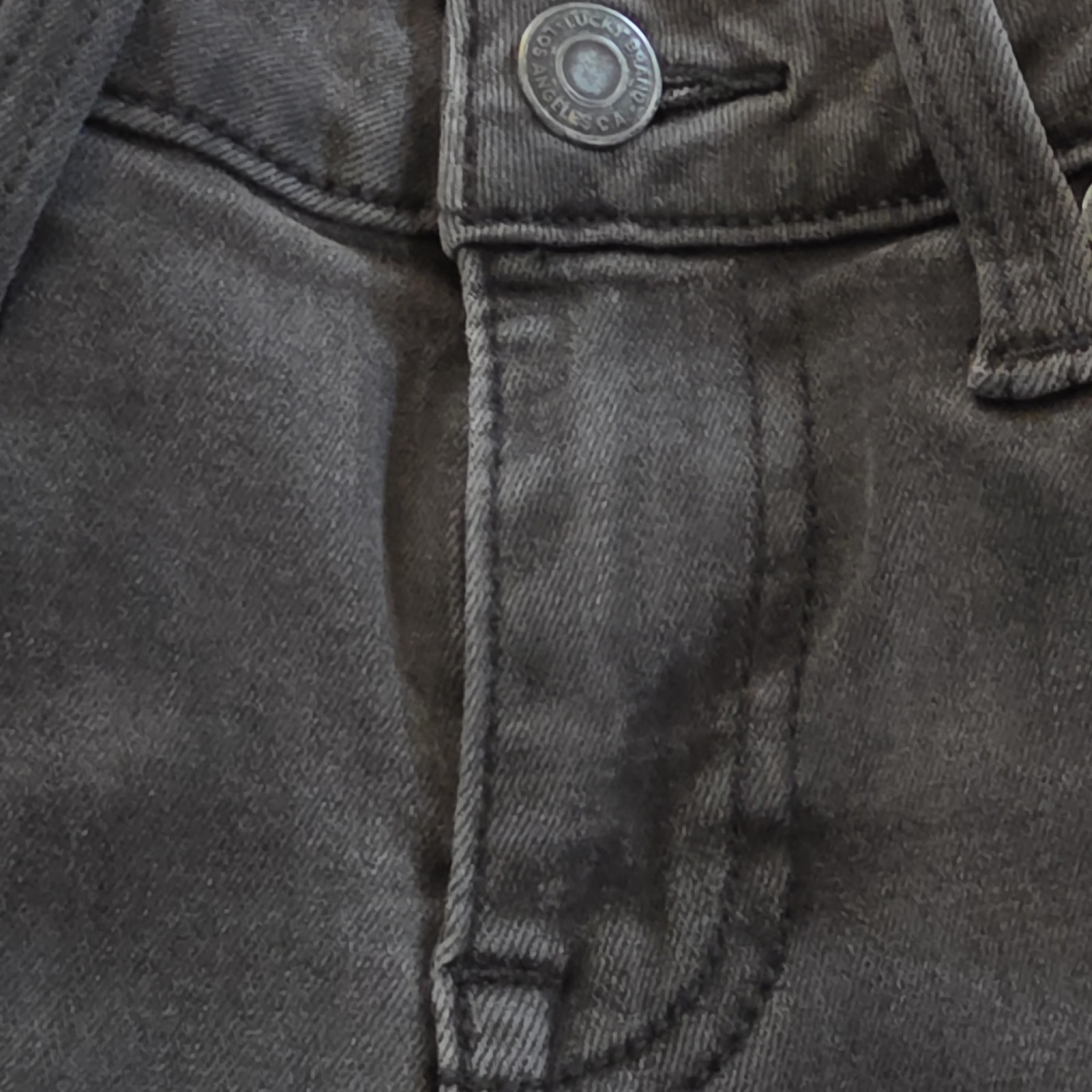 Lucky Brand Women’s Skinny Low Rise Black Dark Wash Denim Jeans 5-Pocket Zip