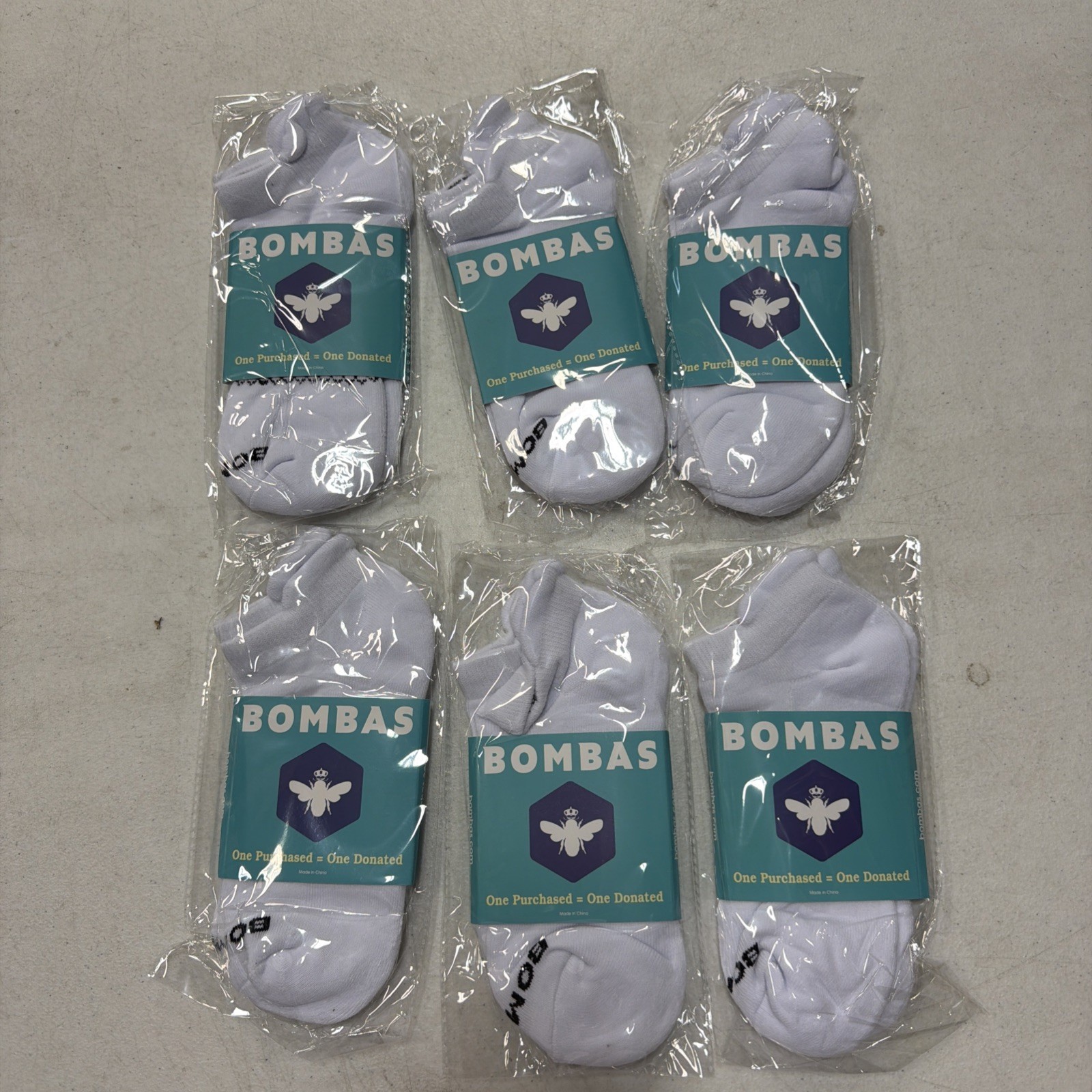 [100% AUTHENTIC] 6 PACKS Men Tri-Block Bombas Socks🐝 Large