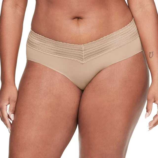 Warners Women’s 5-Pack No Pinching Lace Waistband Hipster Size XL Basics Pack