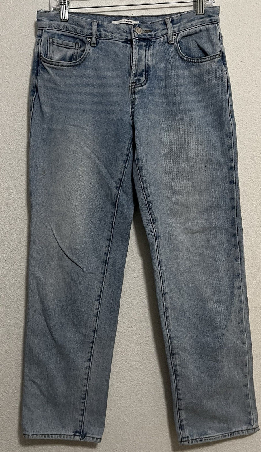 PacSun Women’s Straight Leg Blue Denim Jeans Light Wash 5-Pocket Size 27