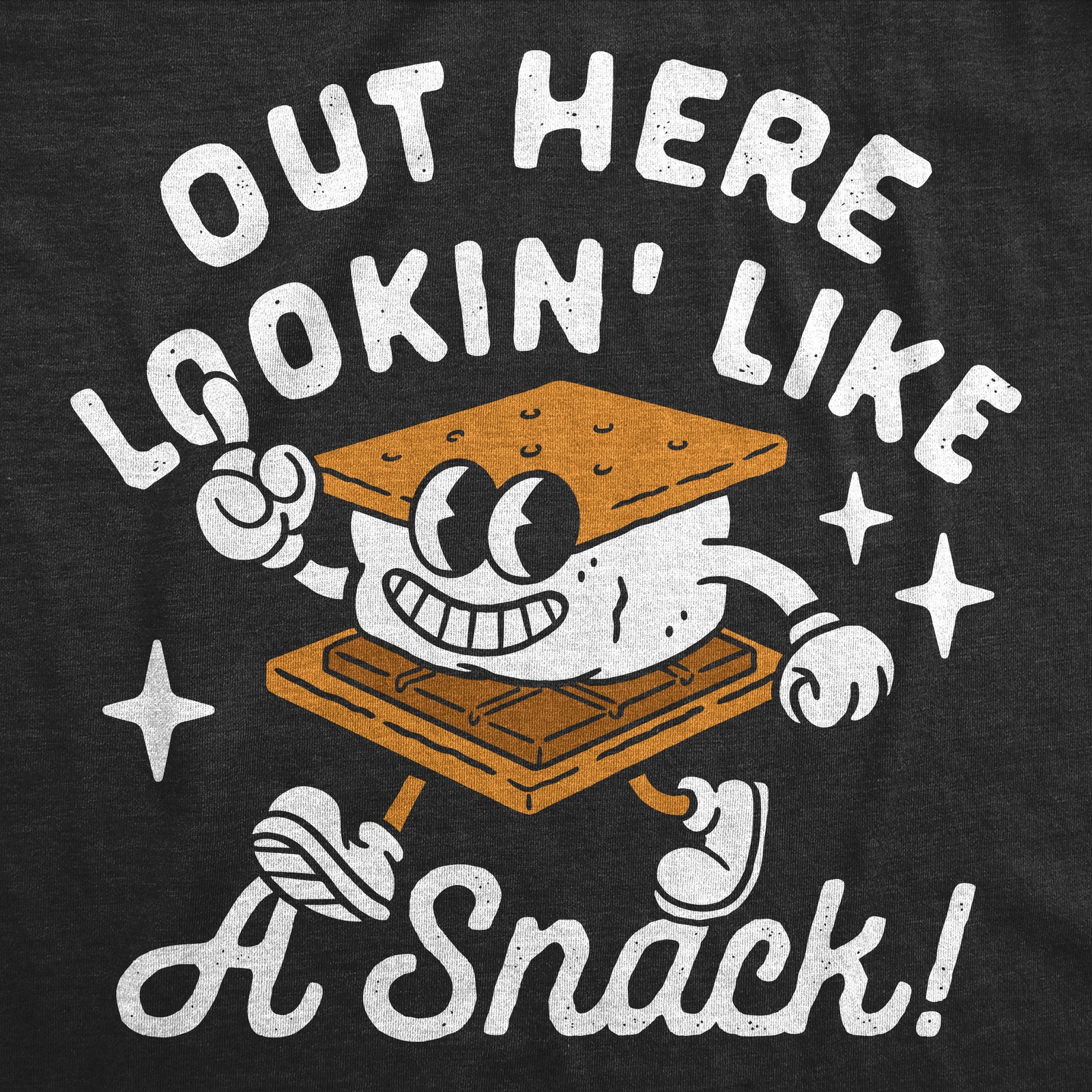 Womens Funny T Shirts Out Here Lookin Like A Snack Smores Sarcastic Camping For