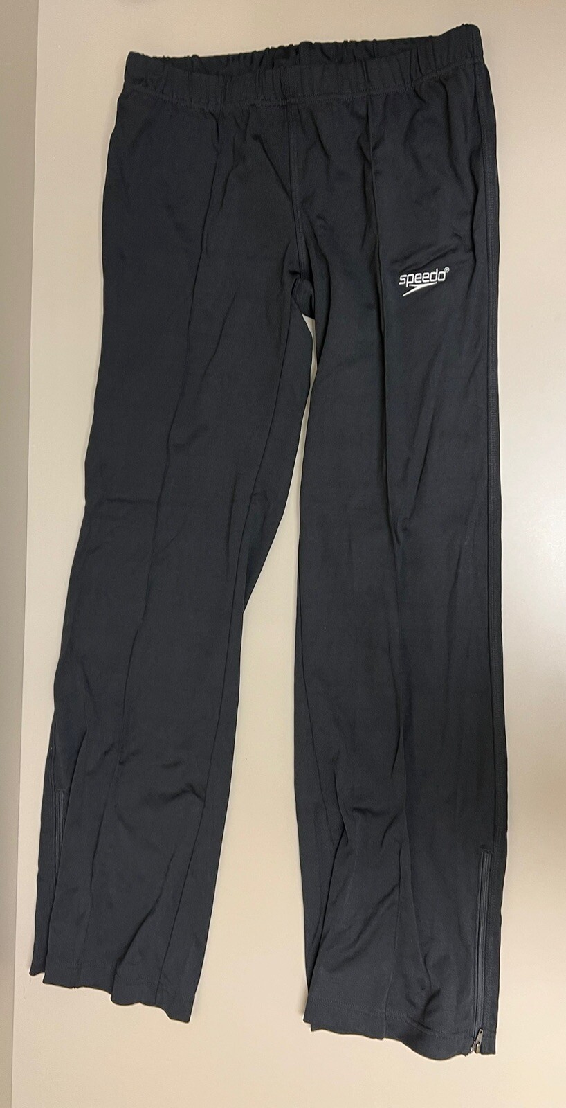 Speedos Black Color Size XS 94% Nylon & 6% Spandex gym Pants Drawstring
