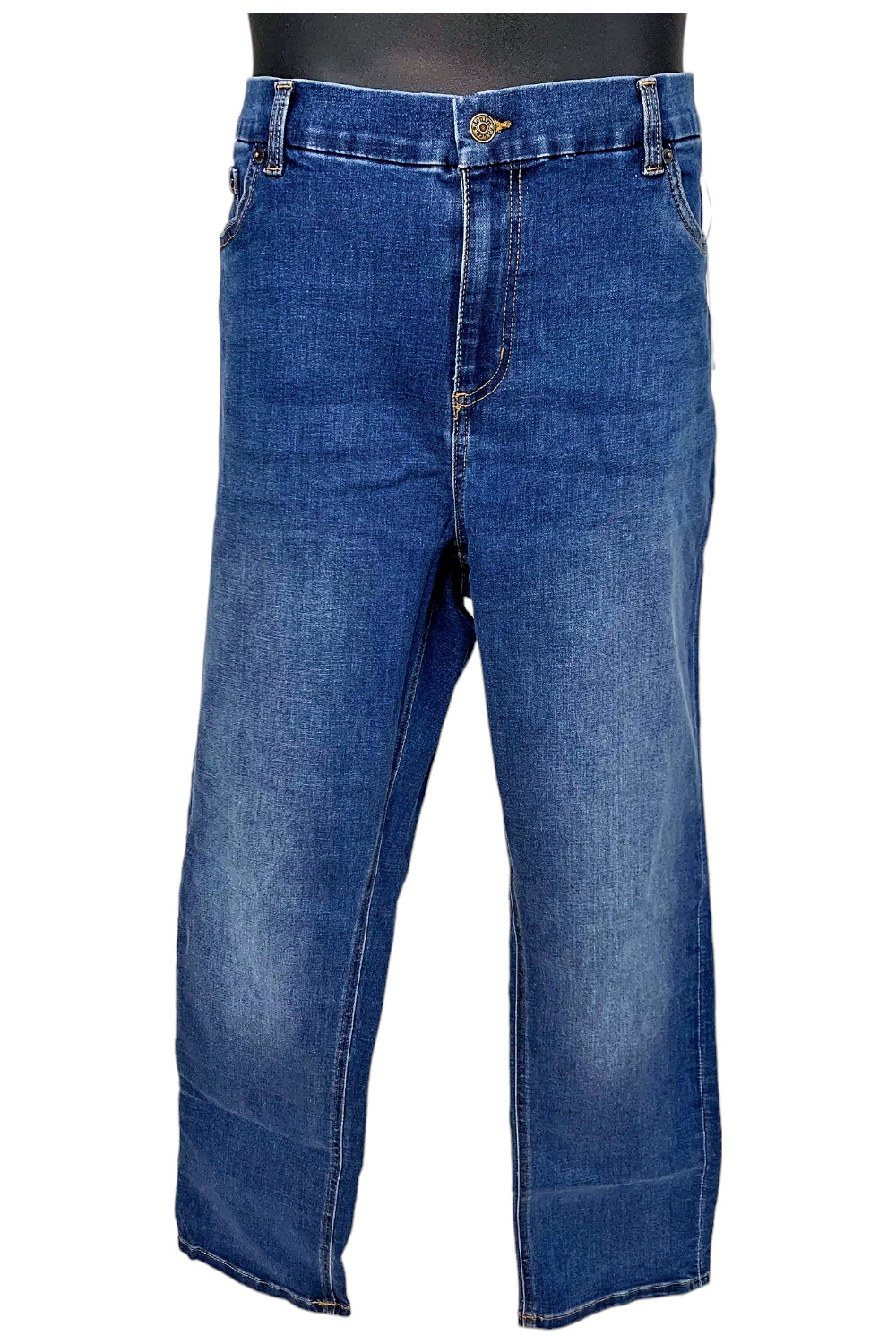 Denim & Co. Coolmax All Seasons Slim Straight Jean Medium Wash