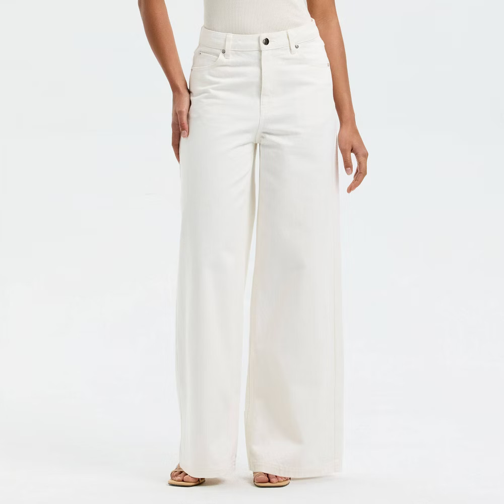 Women Wide Leg Denim Pants – A New Day Cream 8