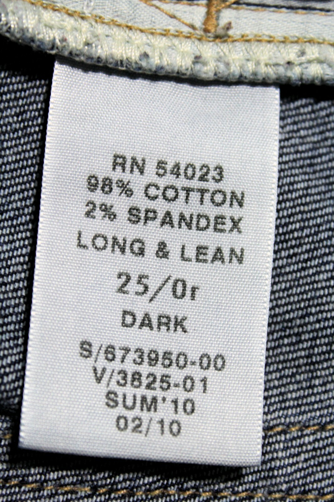 GAP Long and Lean Women’s Size 0r Straight Leg Stretch Denim Jeans 34″ Inseam