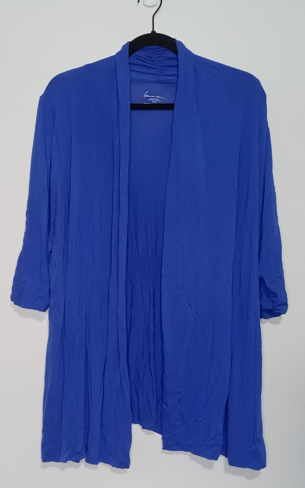 Lane Bryant Plus Size 18/20 Blue Lightweight Open Cardigan Elbow Length Sleeves