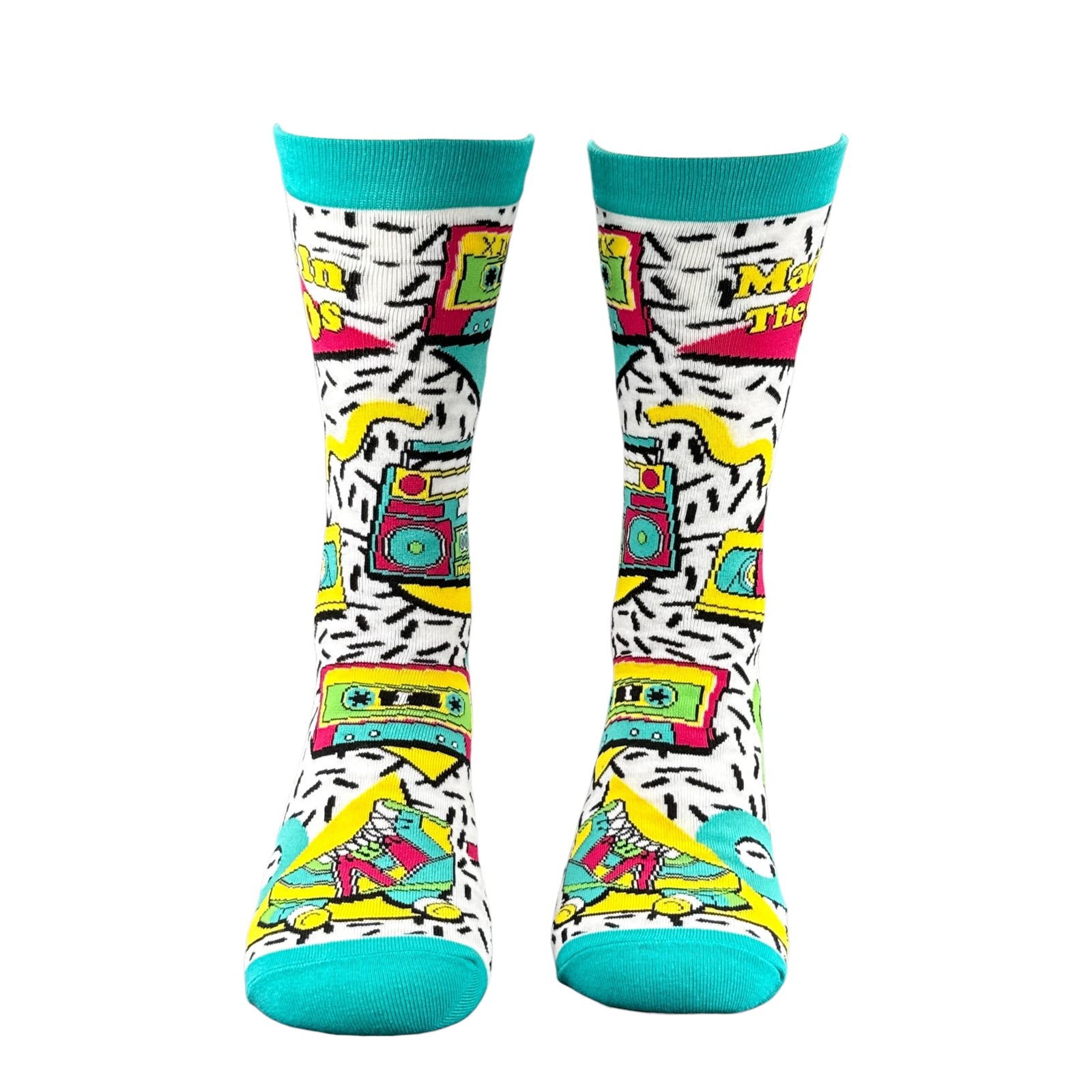 Vintage Made In The 80s Socks Funny Sarcastic Retro Graphic Novelty Footwear For