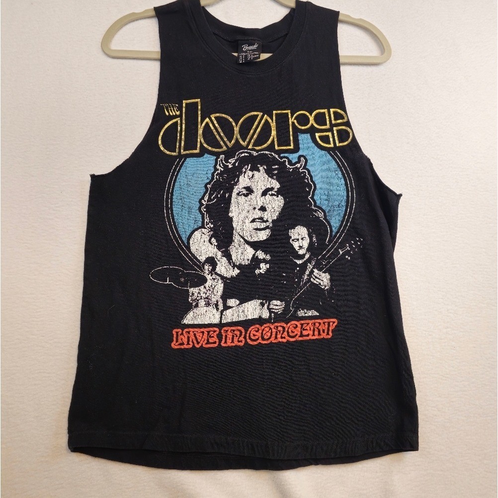 Black The Doors Graphic Tank Top Size S