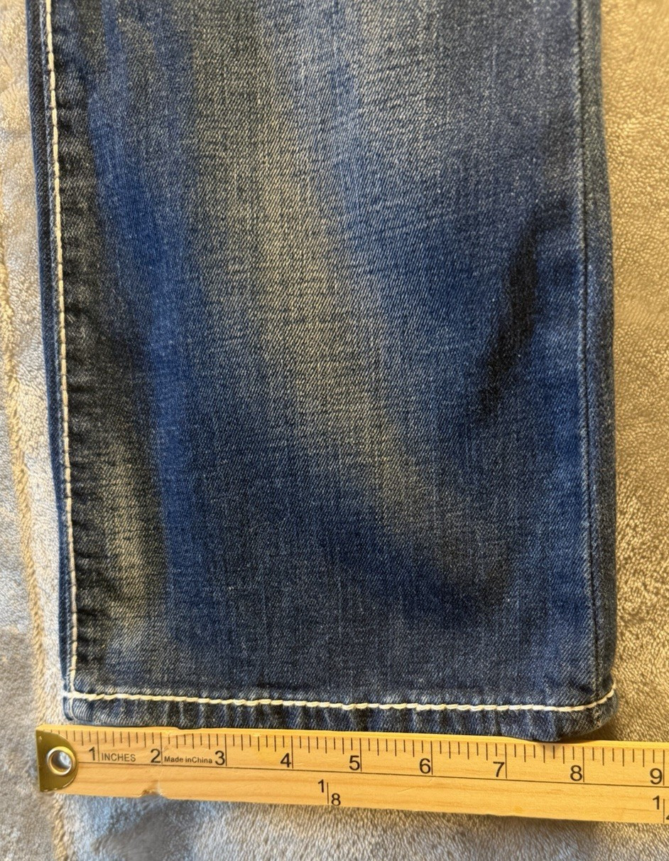 VTG Big Star by Buckle Jeans Womens 29×32 Liv Distressed Faded Low Rise Western