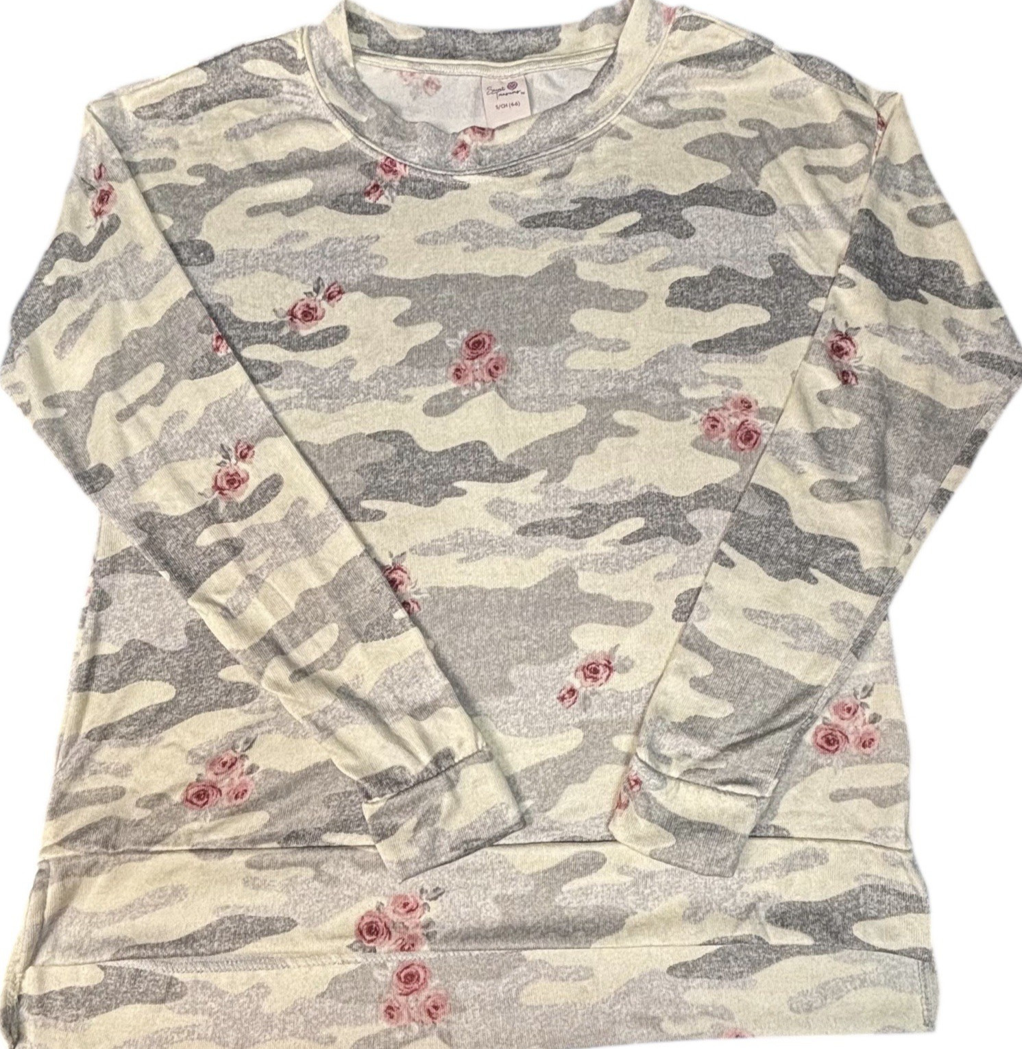 Women’s Secret Treasures SZ S (4-6) Camouflage Long Sleeve Casual/Sleep Top NWT
