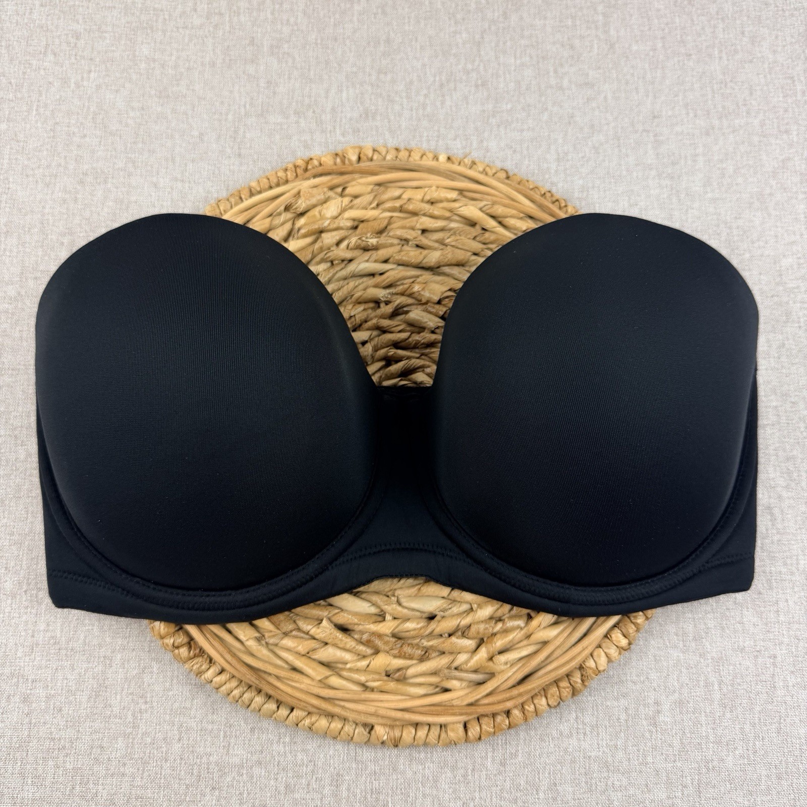 Wacoal Red Carpet Strapless Womens Size 36G Black Wired Strapless Bra 854119