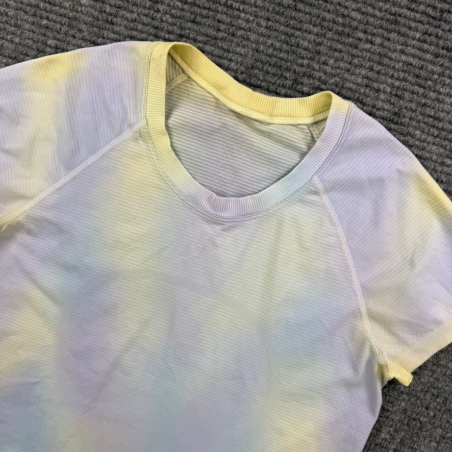 Lululemon Swiftly Tech Short Sleeve 2.0 XS Tie Dye Pastel Psychedelic Lavender