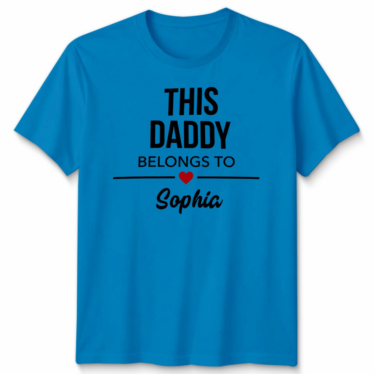Personalised Mens T Shirt This Daddy Belongs To Any Names Fathers Day Gift