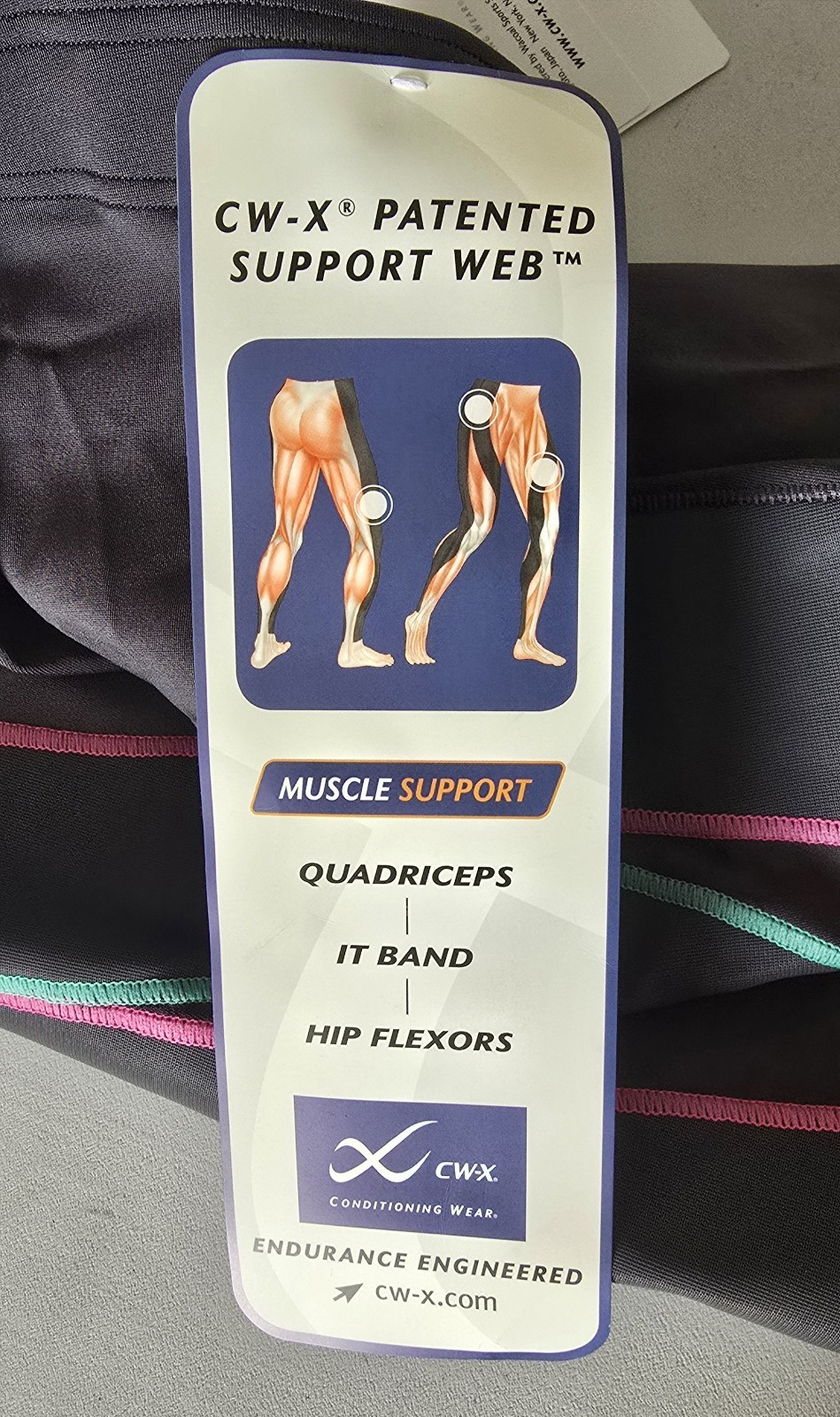 CW-X – Conditioning Wear – Compress Legging – 3/4 Length – PerformX – Small