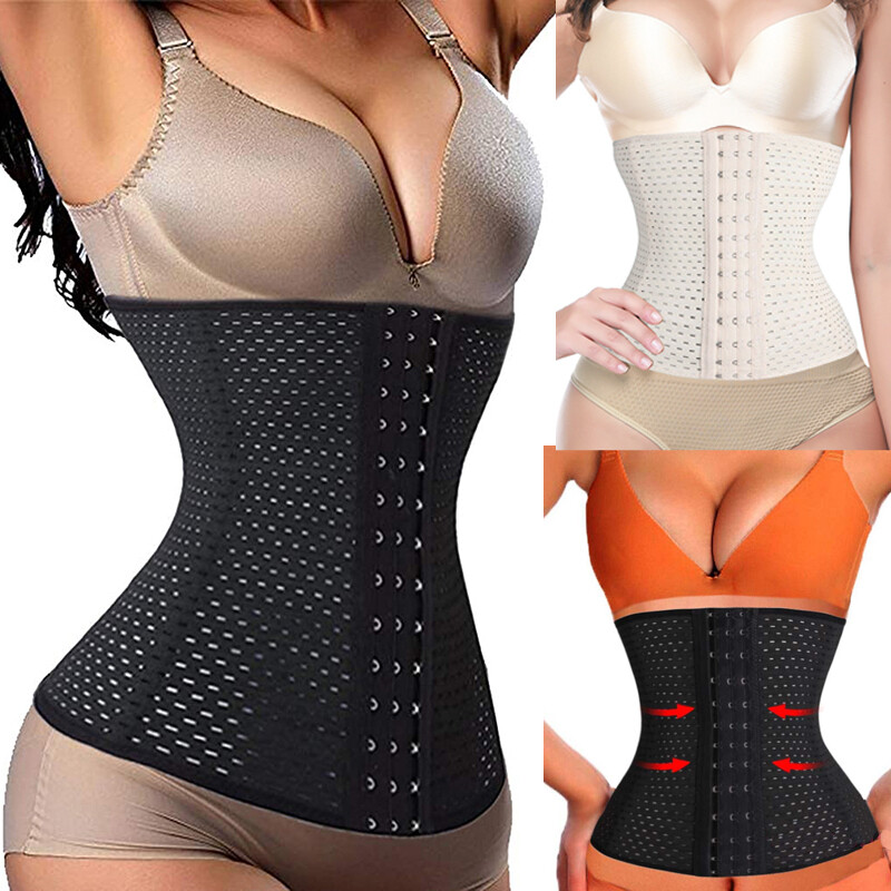 Womens Waist Trainer Tummy Control Body Shaper Slimming Belt Corset Sport Girdle