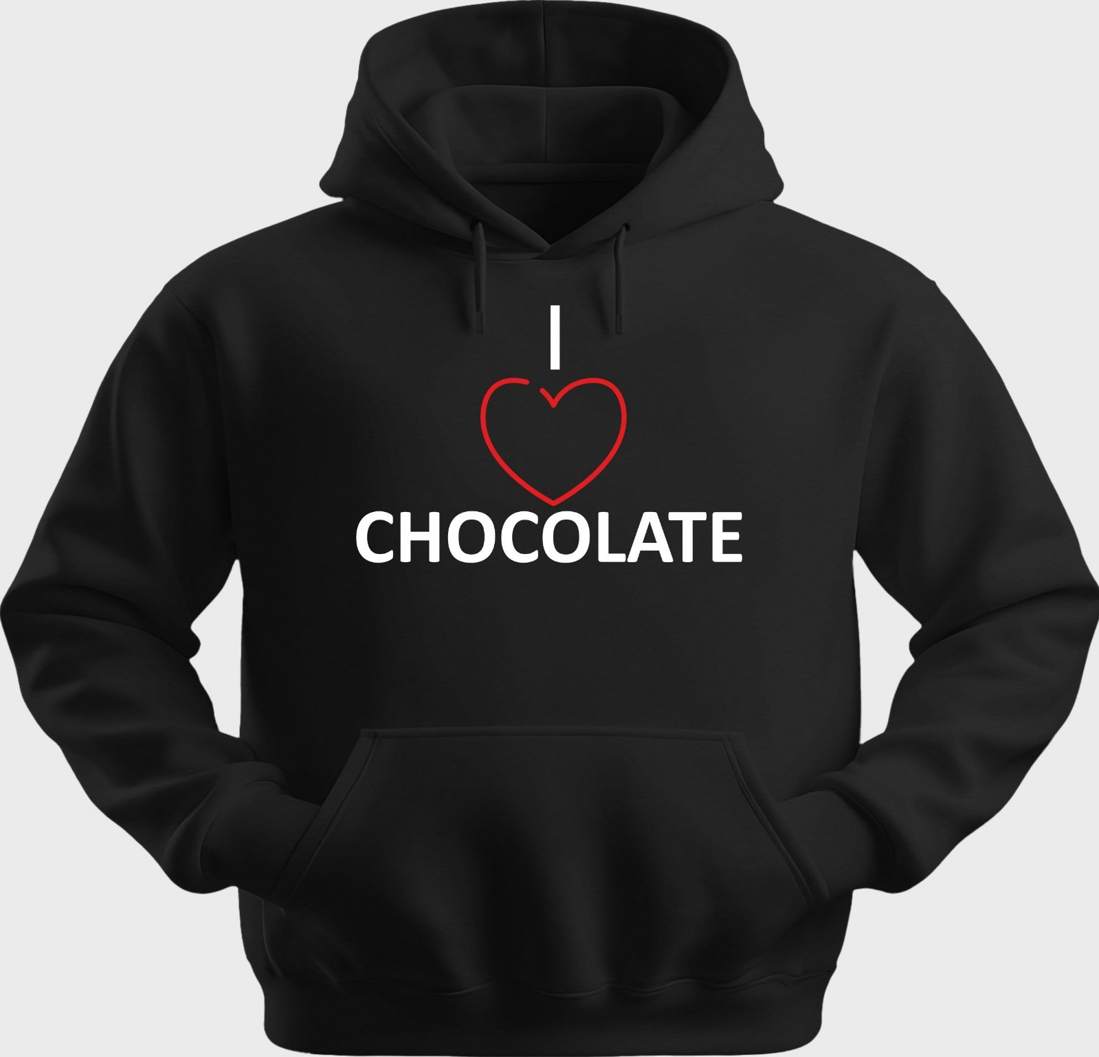 Funny Unisex Hoodie Hooded Sweatshirt Gildan Blend I Love Chocolate H0434