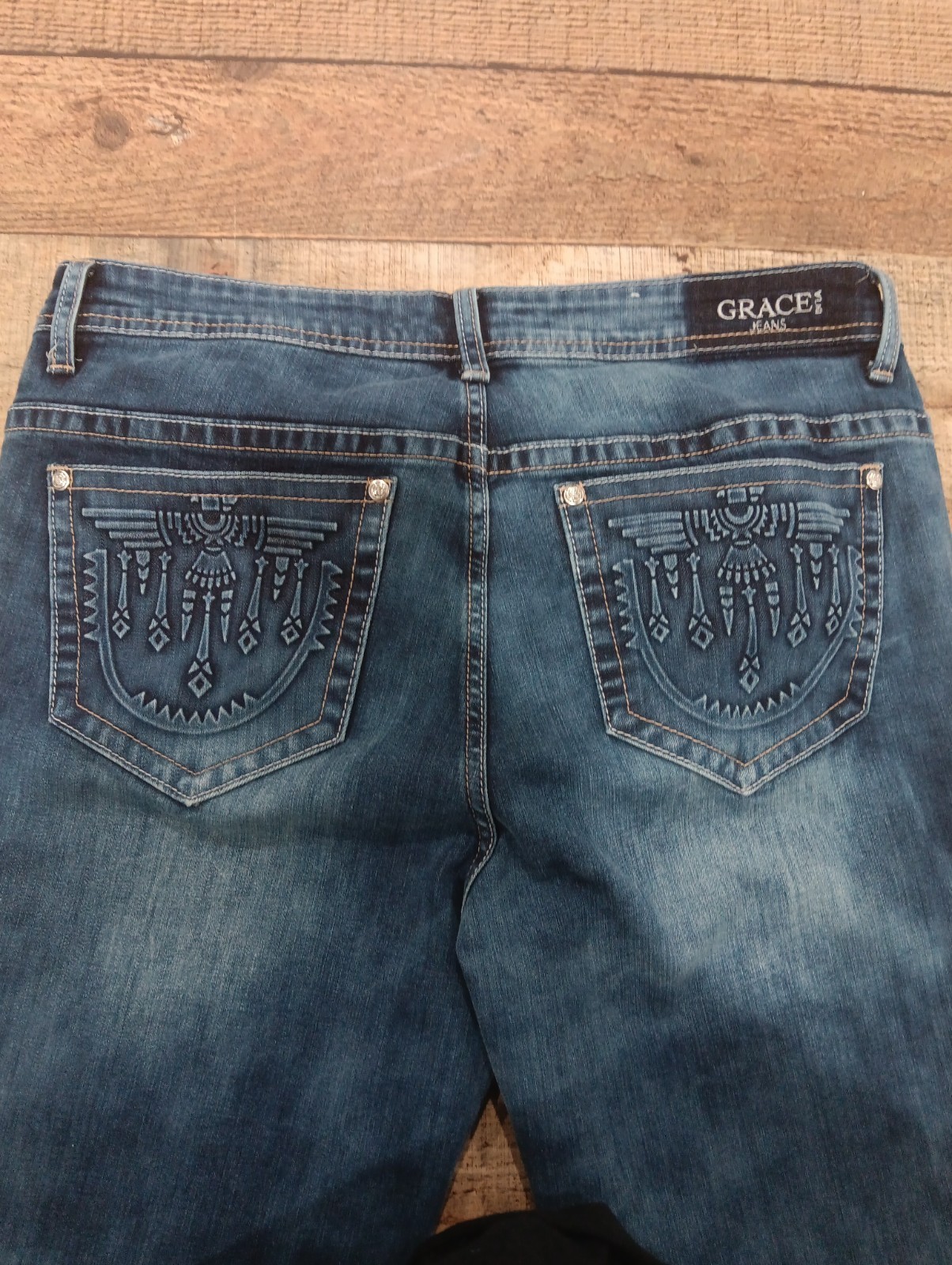 Grace in LA P-Boot Cut Jean Sz 14 Imprinted Back pocket 2793