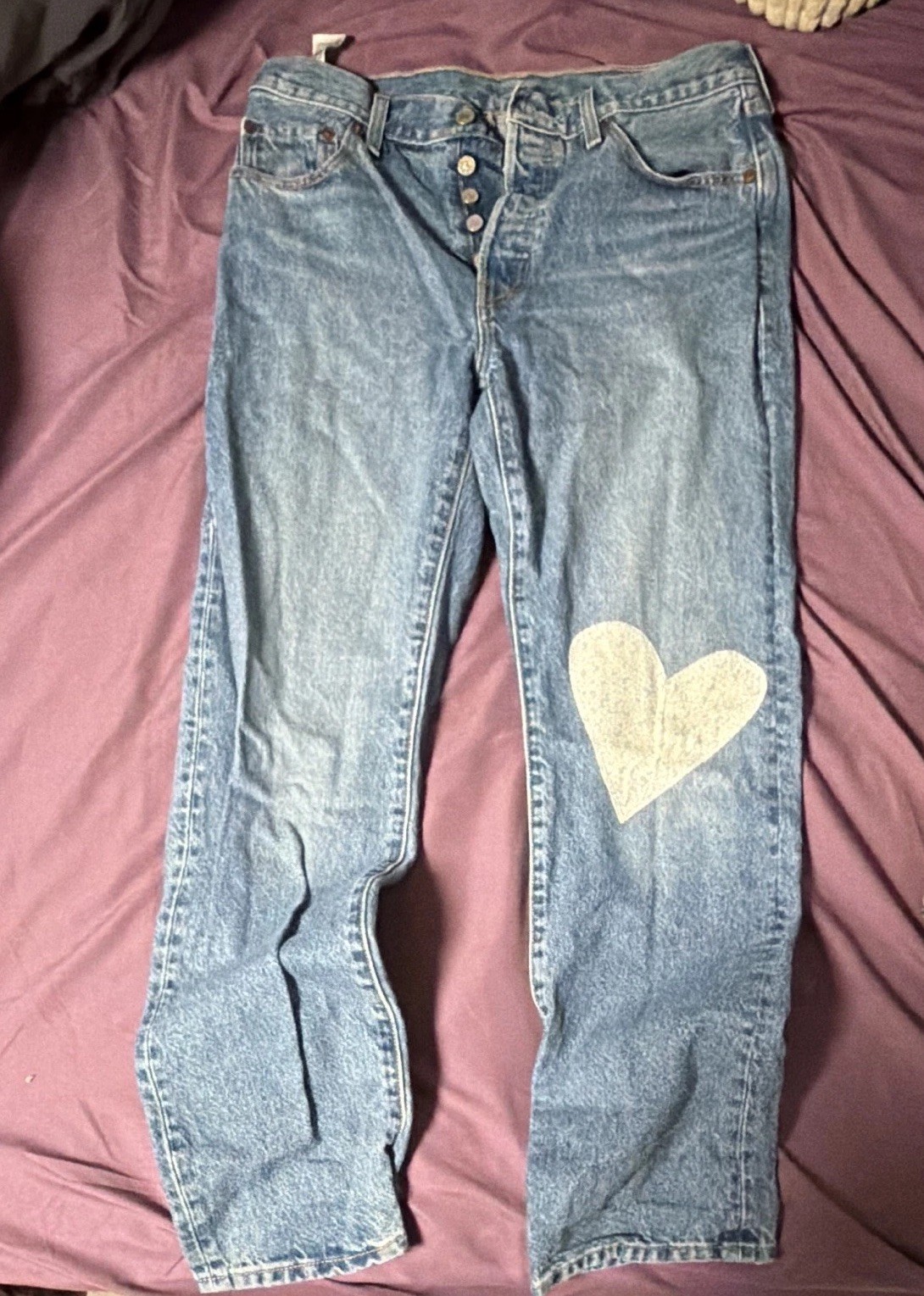 Levi’s 501 Series Women’s Light Wash Blue Denim Button Fly High Rise Jeans