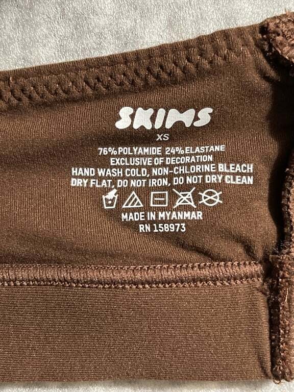 SKIMS Women’s Brown Bralette – XS BR- SCN- 2025 B60