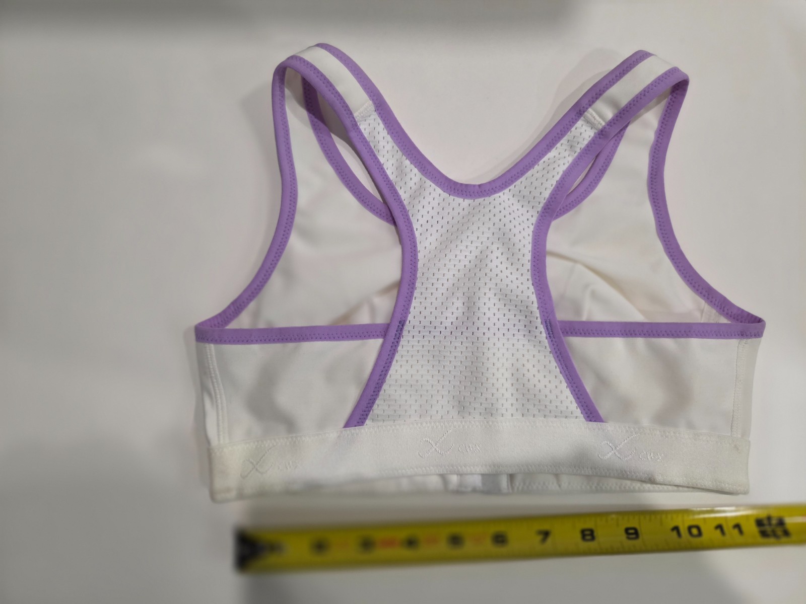 CW-X Women’s Small 34BC Sports Bra 165201 N New w/o tags White/Lavender