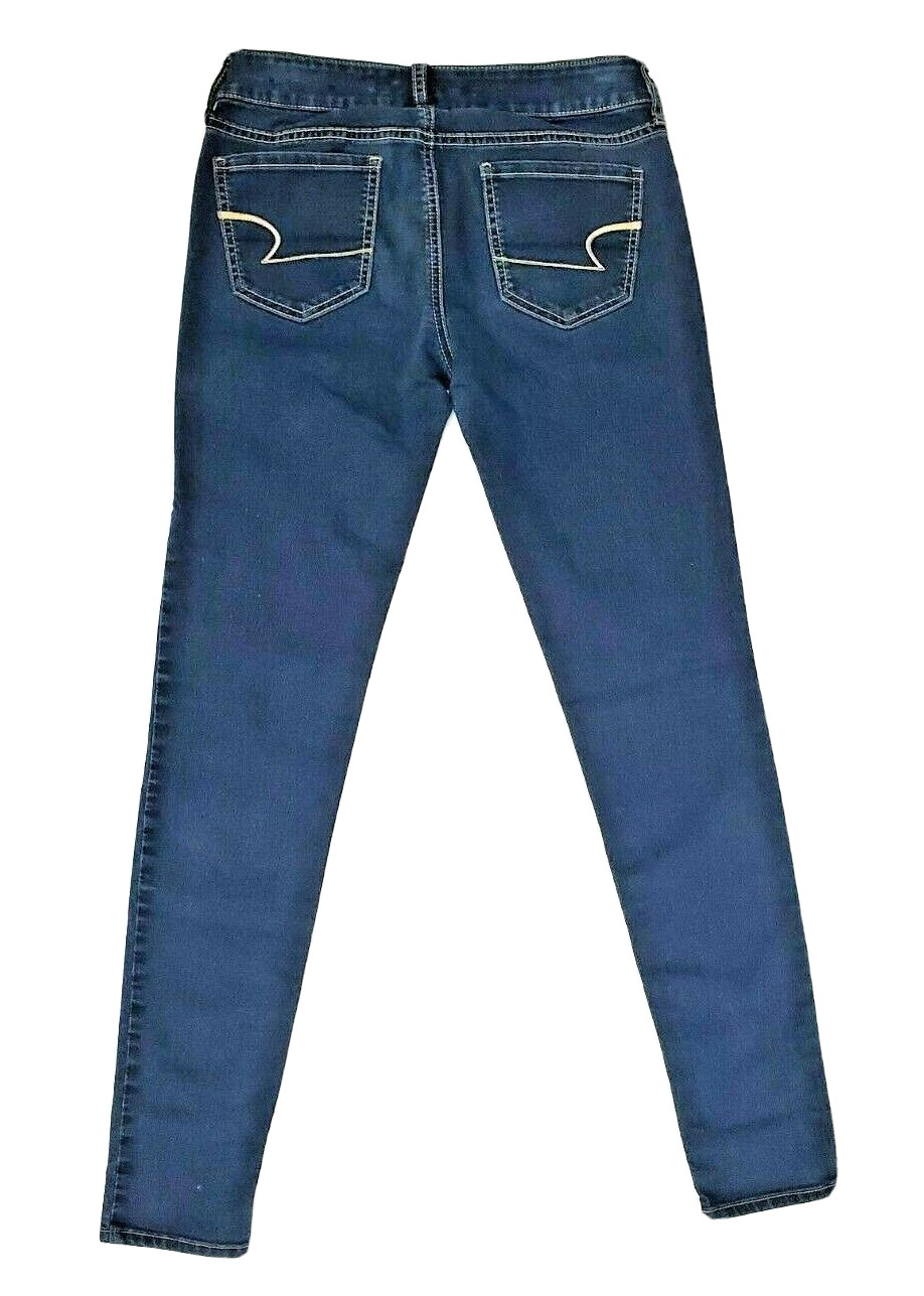 American Eagle Jeggings Jeans Women’s Size 2 Blue Denim Low Rise Stretch