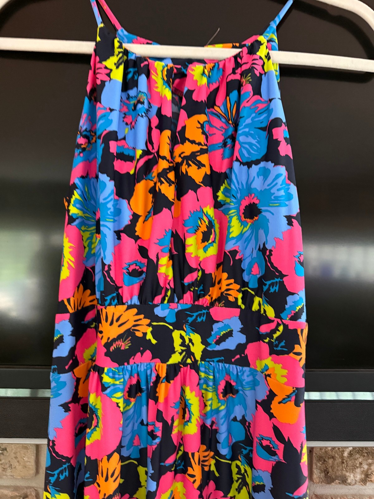 Jude Connally Colorful Maxi Dress Medium