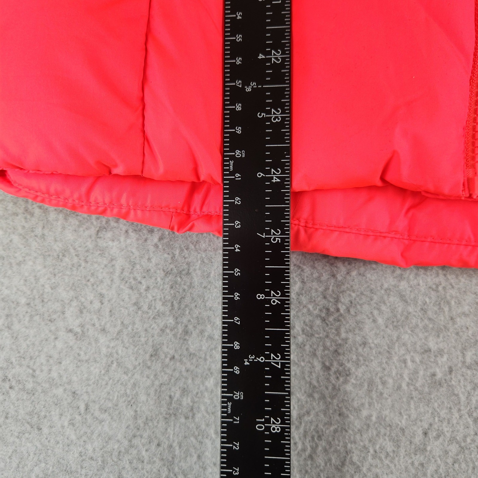 Old Navy Frost Free Puffer Vest Red Girls XL 14 Fleece Lined Quilted Sleeveless