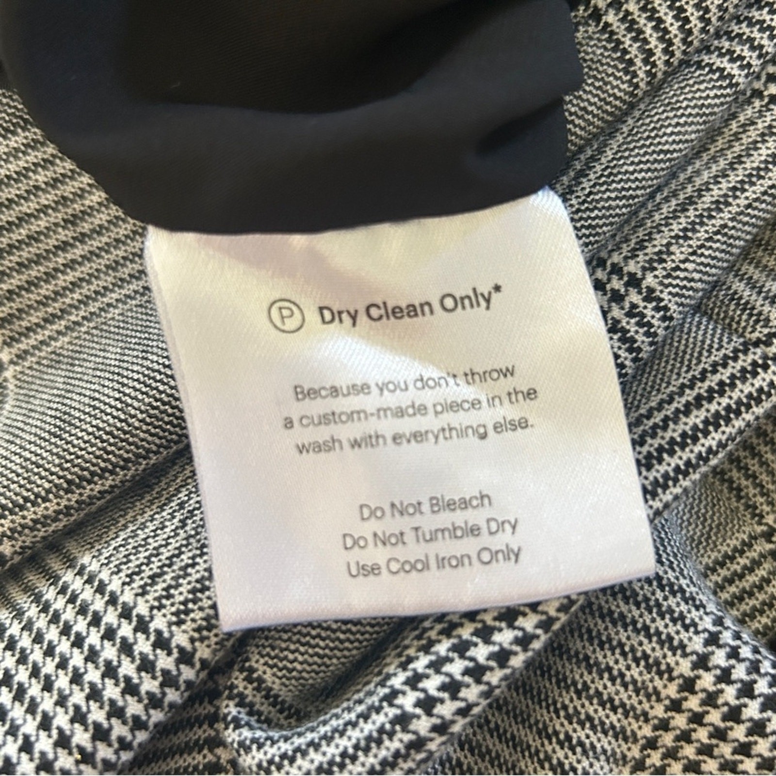 Fame & Partners Everly Button Front Black & Plaid Midi Dress Size 6