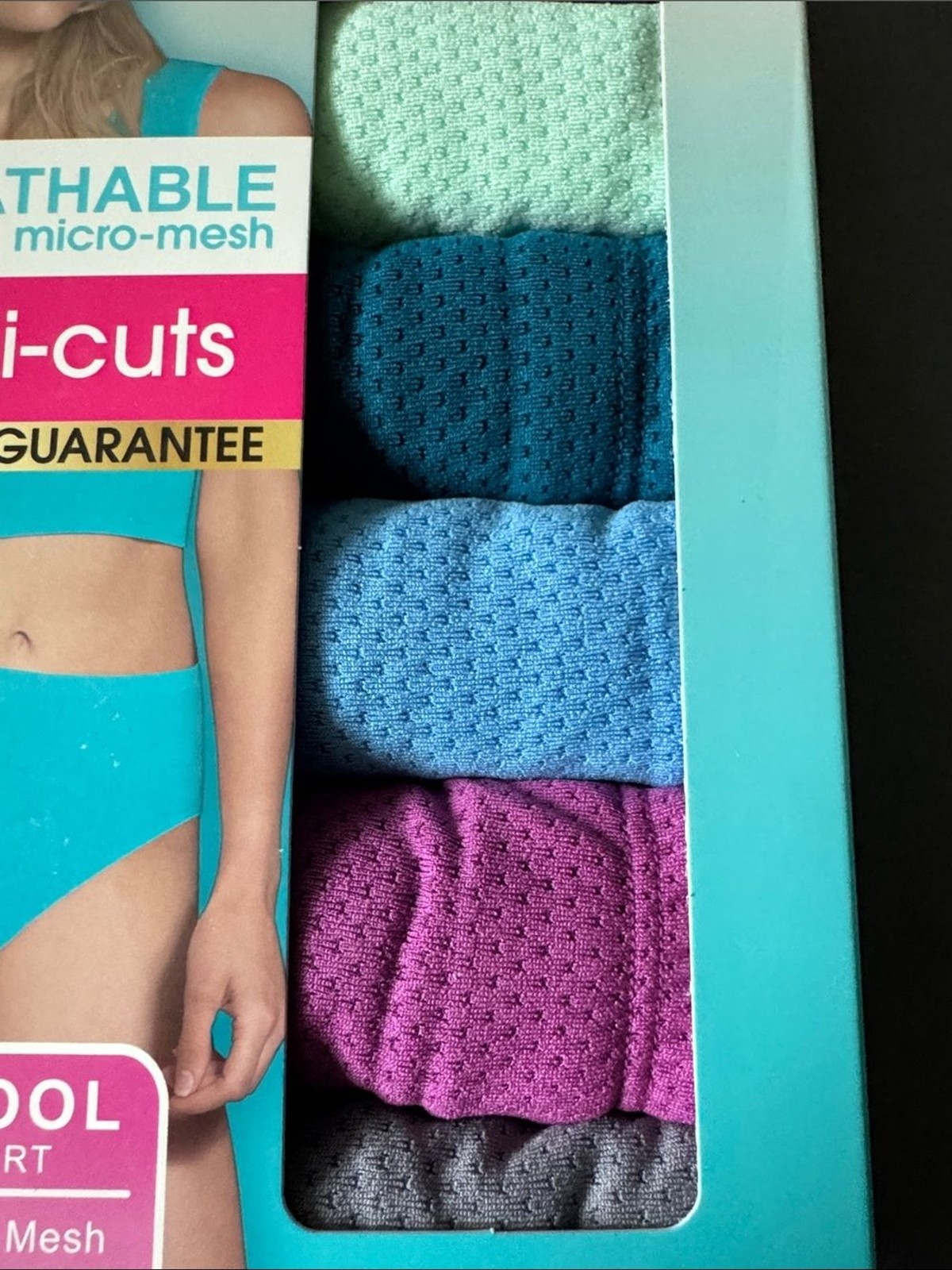 Fruit of The Loom Breathable Micro Mesh Hi Cut Women’s Underwear 6 pack