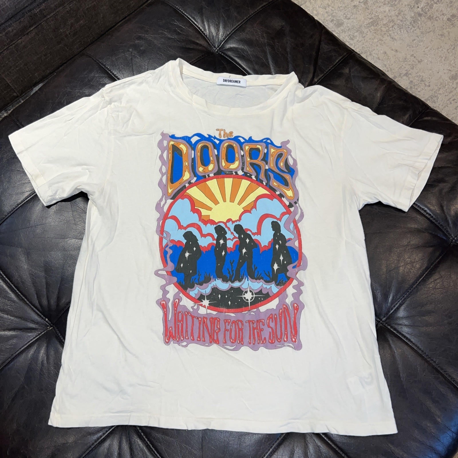 Daydreamer Women’s The Doors Waiting For The Sun Graphic Band T-Shirt Size M