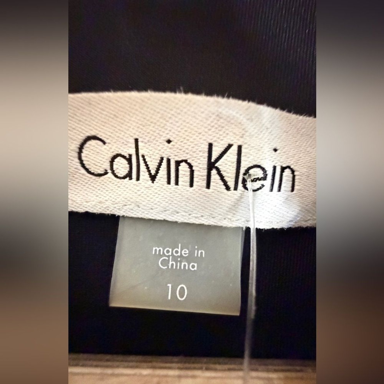 Calvin Klein Black Ruffle Mini Dress New Size 10