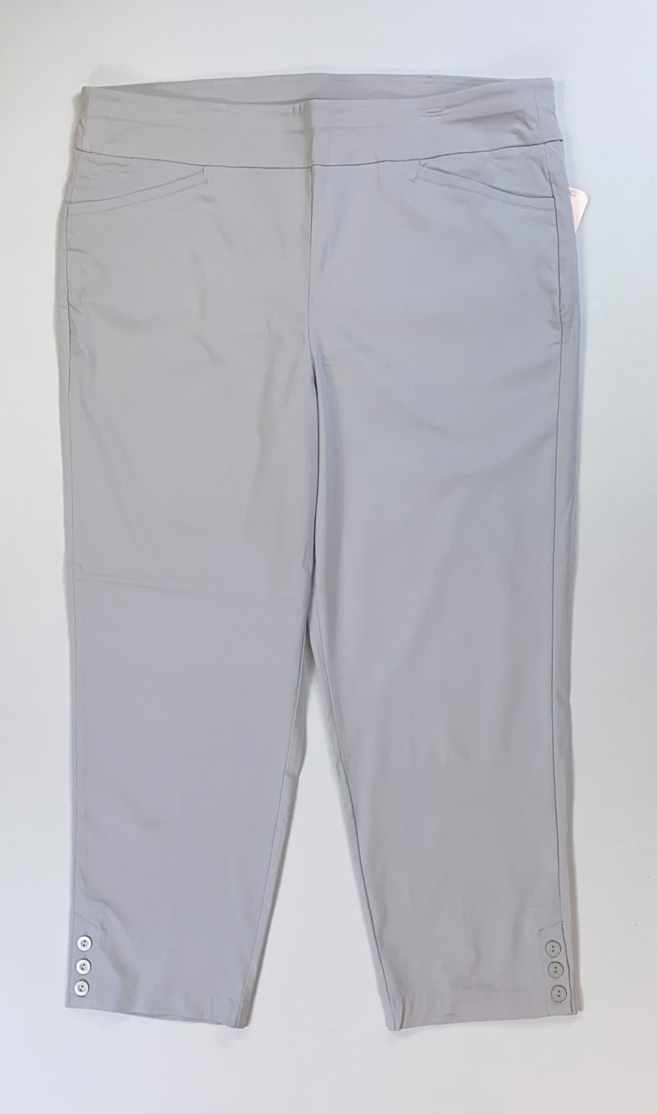Woman’s Allison Daley Gray Easy Care Stretch Pull On Pants Women’s Size 22W