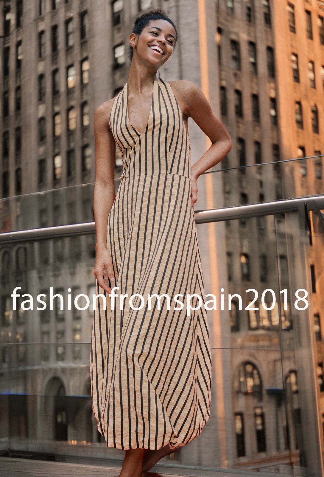 ZARA NEW WOMAN STRIPED BUBBLE MIDI DRESS ECRU BLACK XS-XL 4387/034/070
