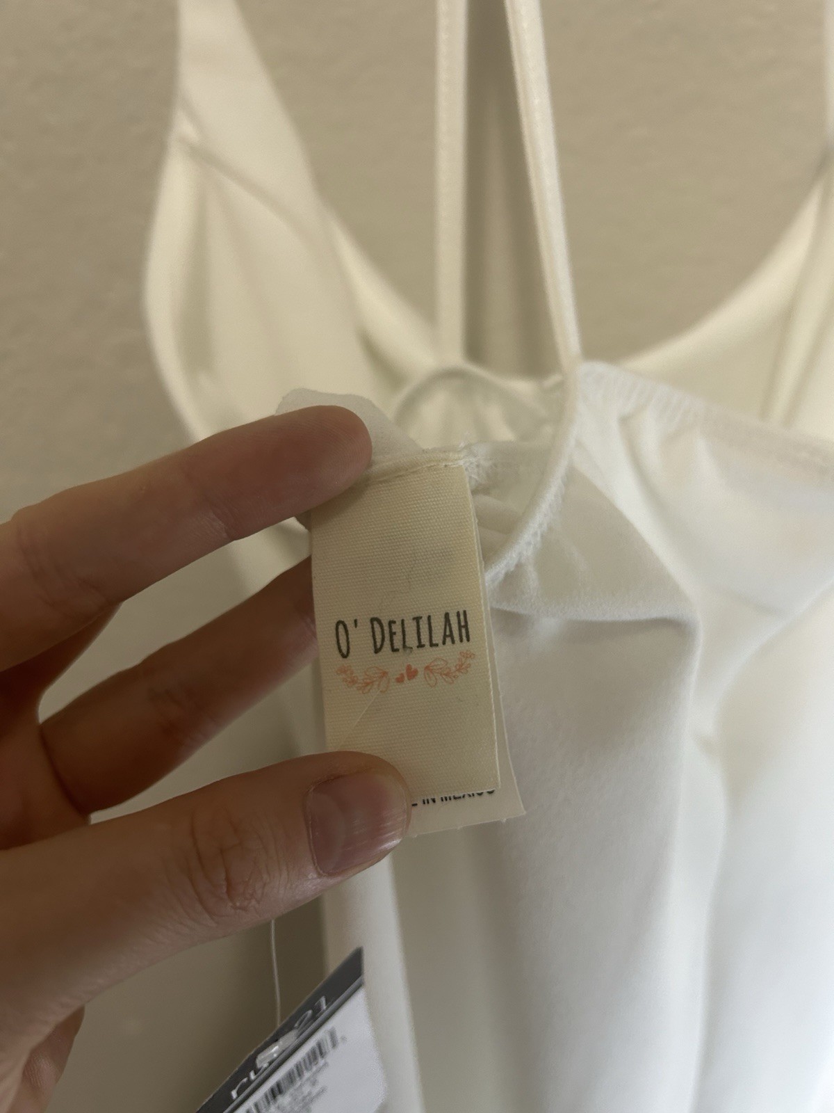 Rue 21 O’Delilah White Bodycon Mini Dress Size Large NWT Spaghetti Strap
