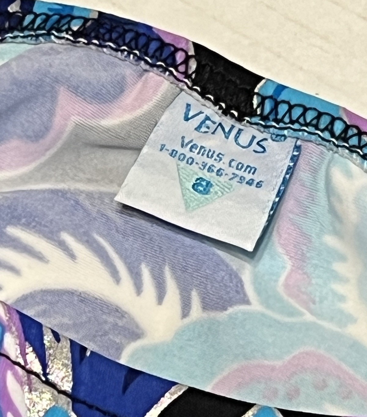 Venus Lot Of 2 Swimsuit Bikini Bottoms Size 8 Multi Color Floral Solid Navy New