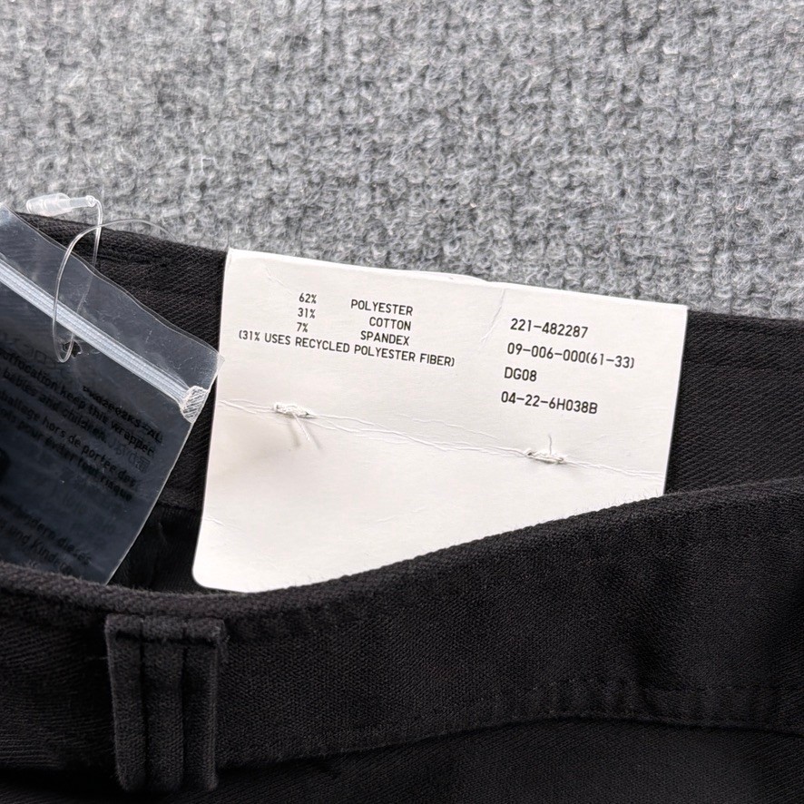 Uniqlo Jersey Barrel Pants Women XL Black Wide Leg Utility Techwear *READ*
