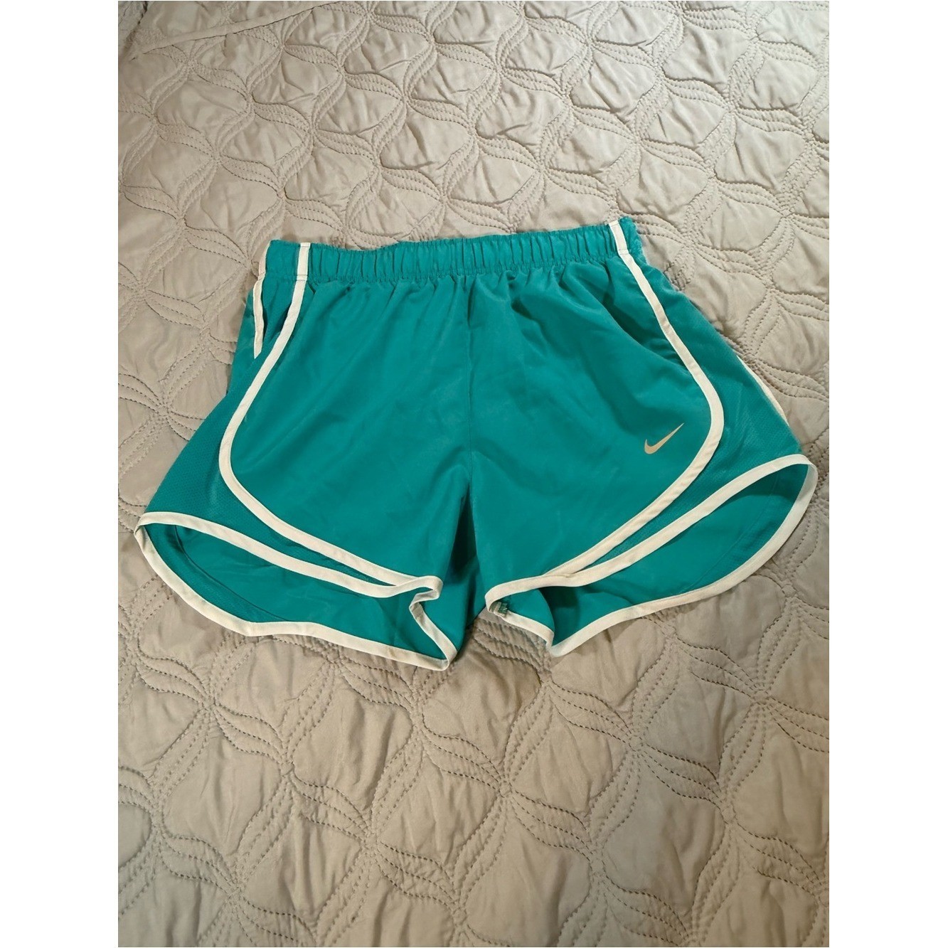 Nike Tempo Dri-FIT Running Shorts Turquoise White Size Small