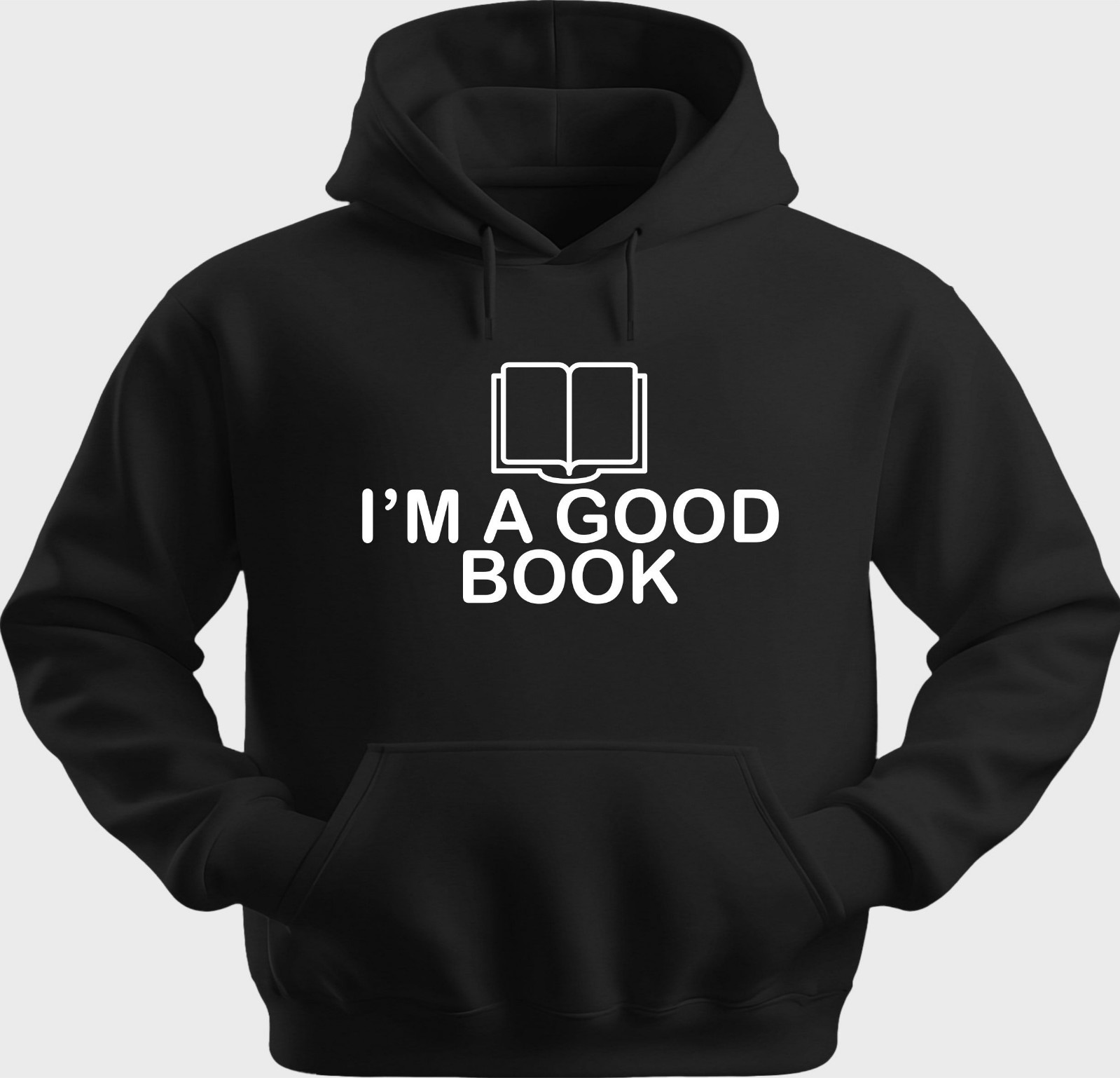 Funny Unisex Hoodie Hooded Sweatshirt Gildan Blend Im A Good Book H0410