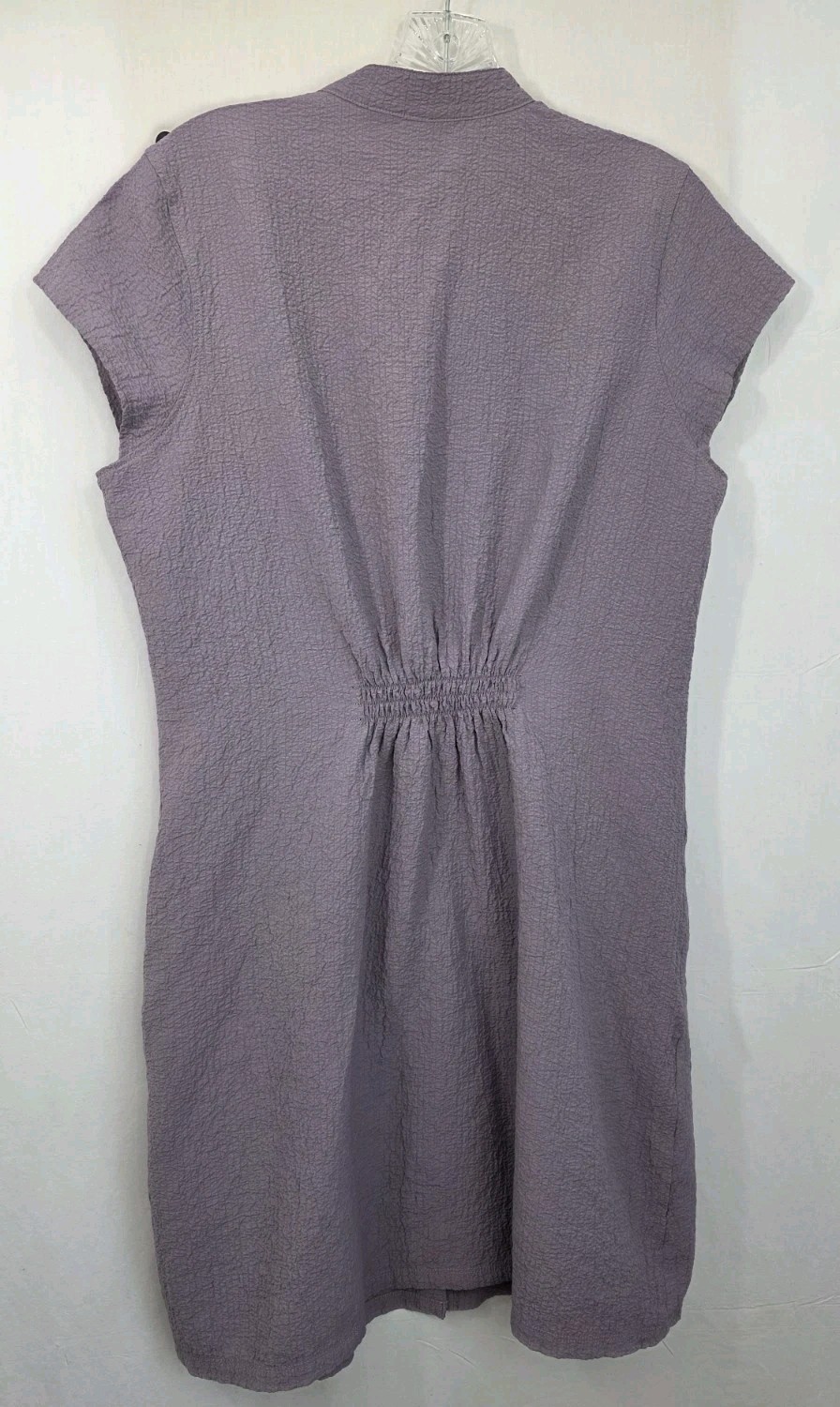Eastern Mountain Sports Sz L Shirt Dress Purple Packable Easycare Lightweight