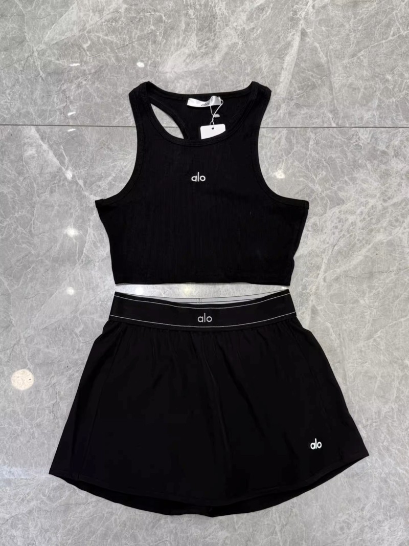 AIo Yoga Sports Set Aspire Tank+Match Point Tennis Skirt Suit Casual Women’s Set