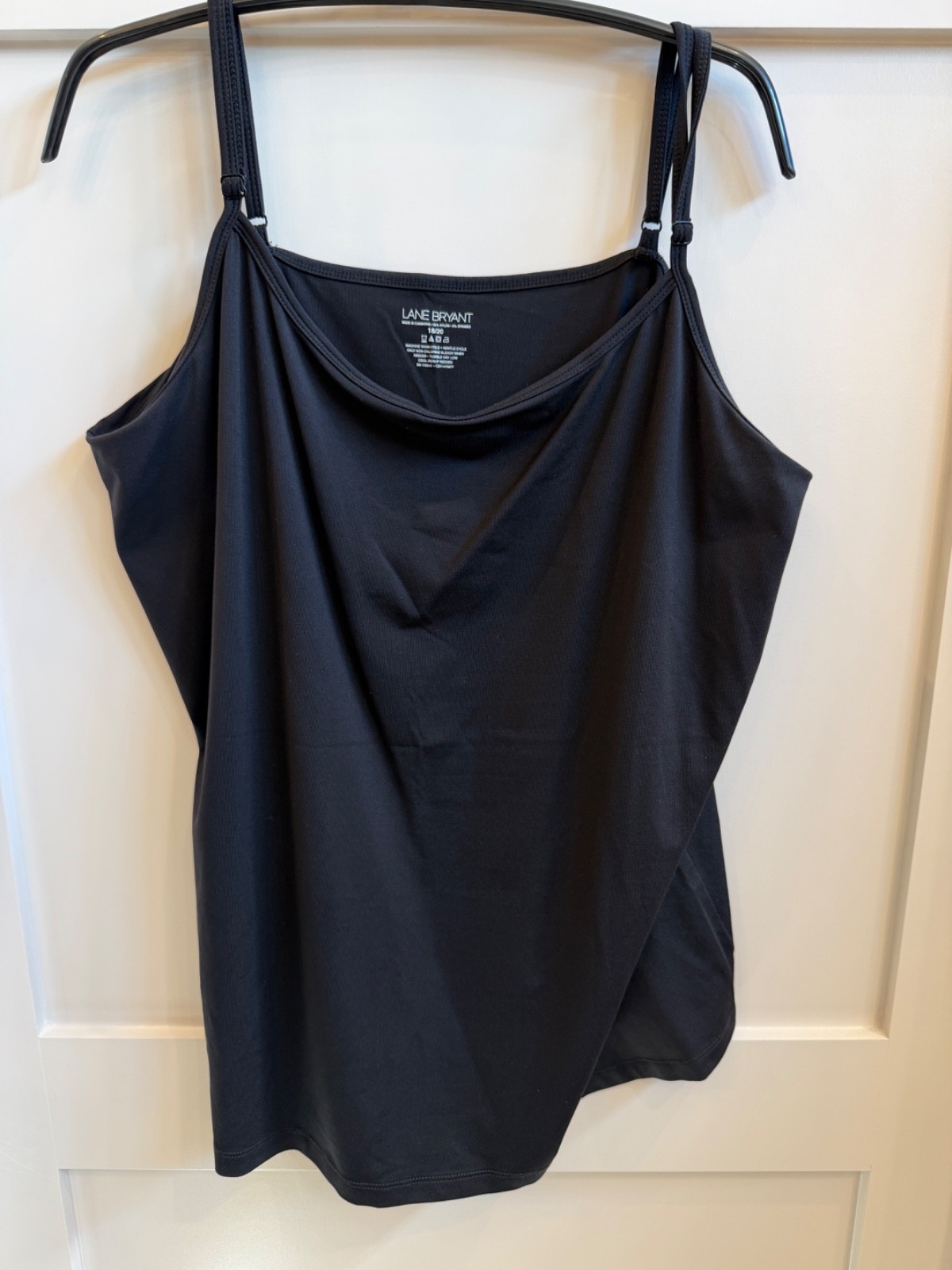 Lane Bryant Black Cami Size 18 / 20 92% Nylon / 8% Spandex