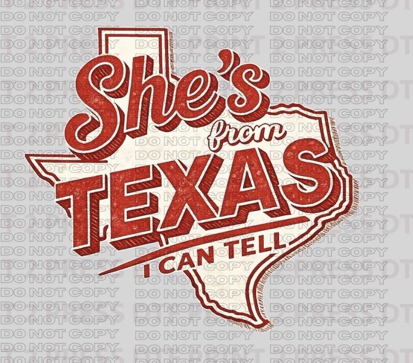 SHE’S FROM TEXAS T Shirt Unisex T Shirt S,M,L,XL,2X,3X