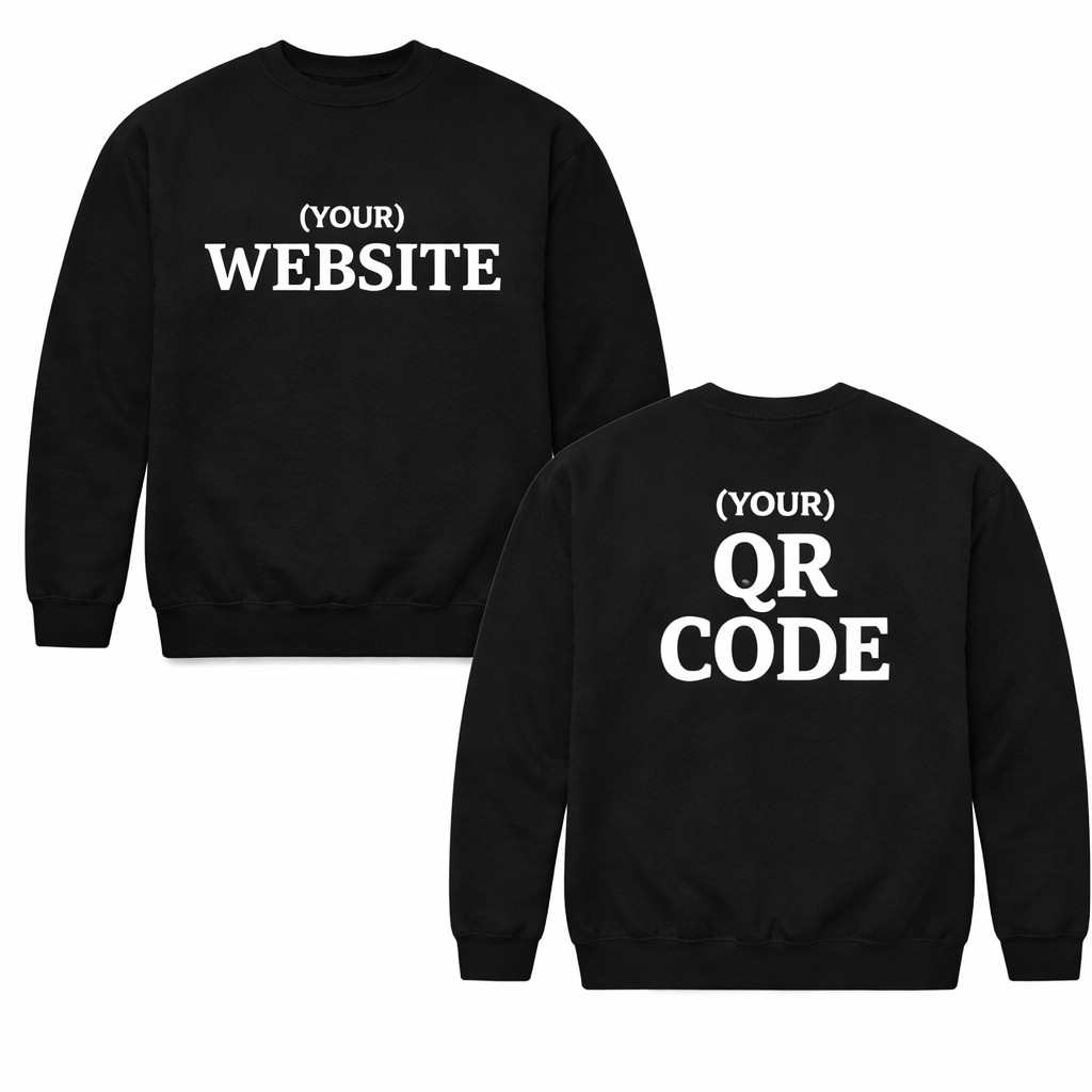 Personalised Photo and Text Sweatshirt, Custom Front & Back Jumper, Custom Gift