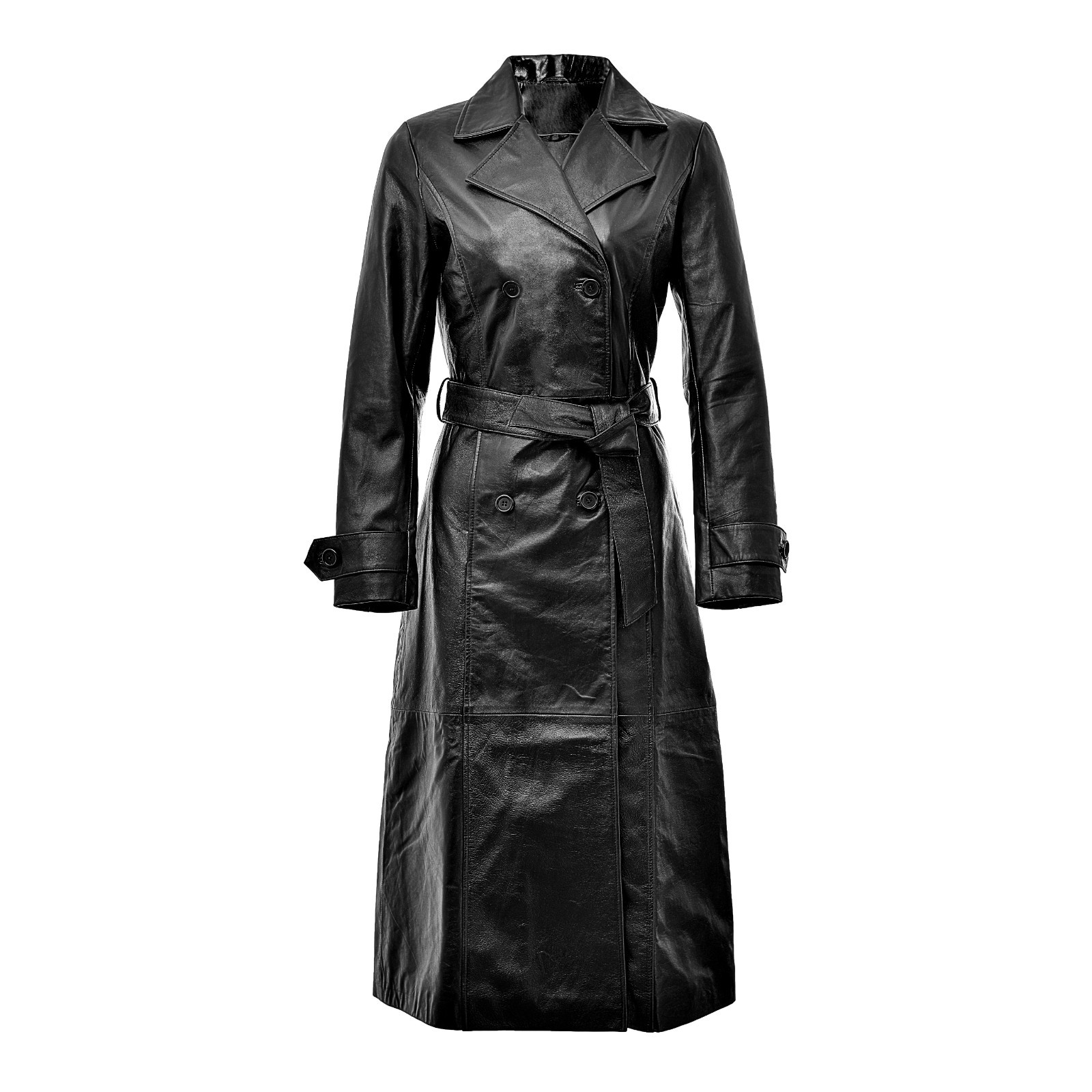 Women’s 4XL Real Leather Duster Coat – Size-Inclusive, Handmade Outerwear | Full