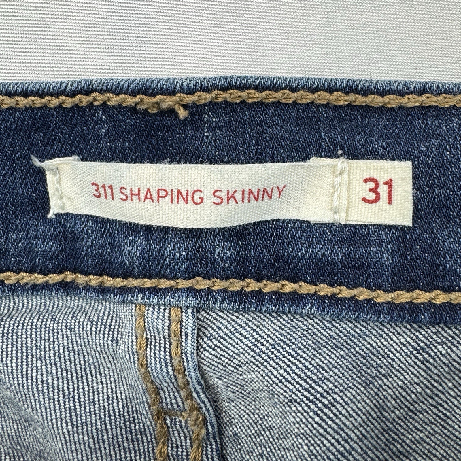 Levi’s 311 Shaping Skinny Jeans Womens 31 Blue Mid Rise Stretch Denim