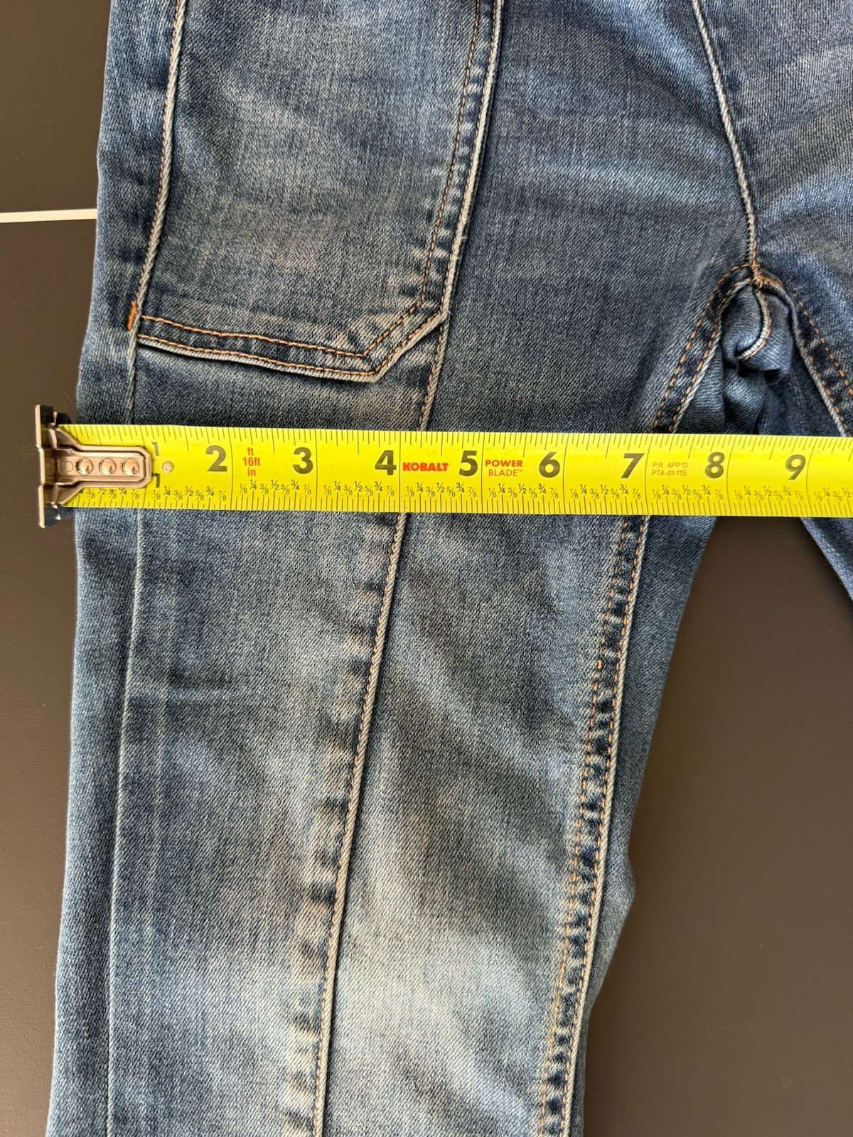 Pilcro and the Letterpress Women’s Blue Bootcut Jeans Slim Mid Rise Stretch